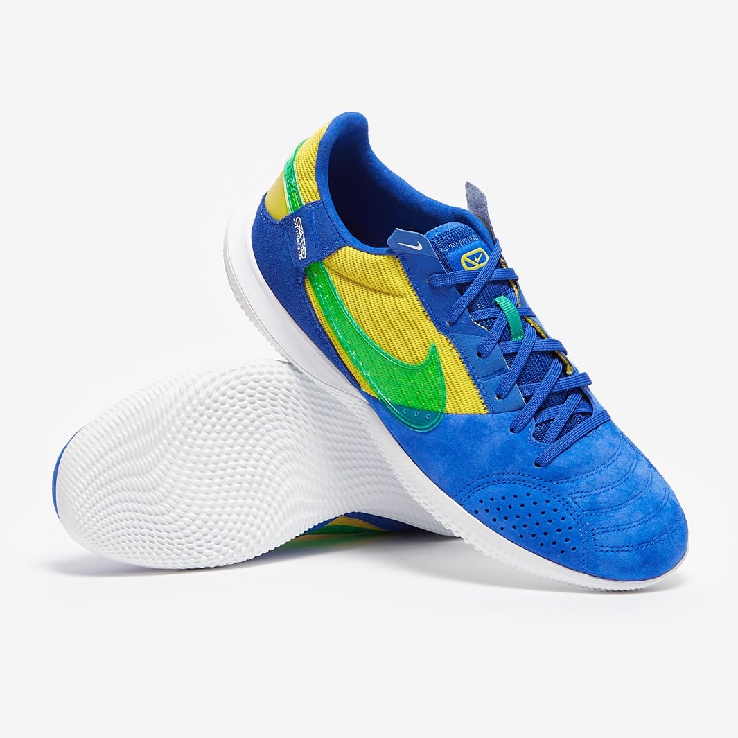 Soccer Cleats StreetGato Indoor Brasil - Game Royal/Stadium Green/Yellow Strike