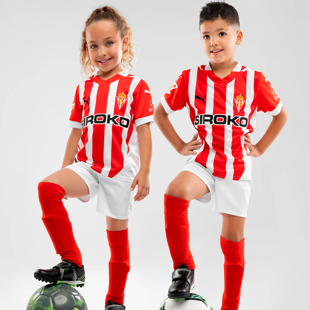 Kit Kids Sporting Gijón 2025/26 Home