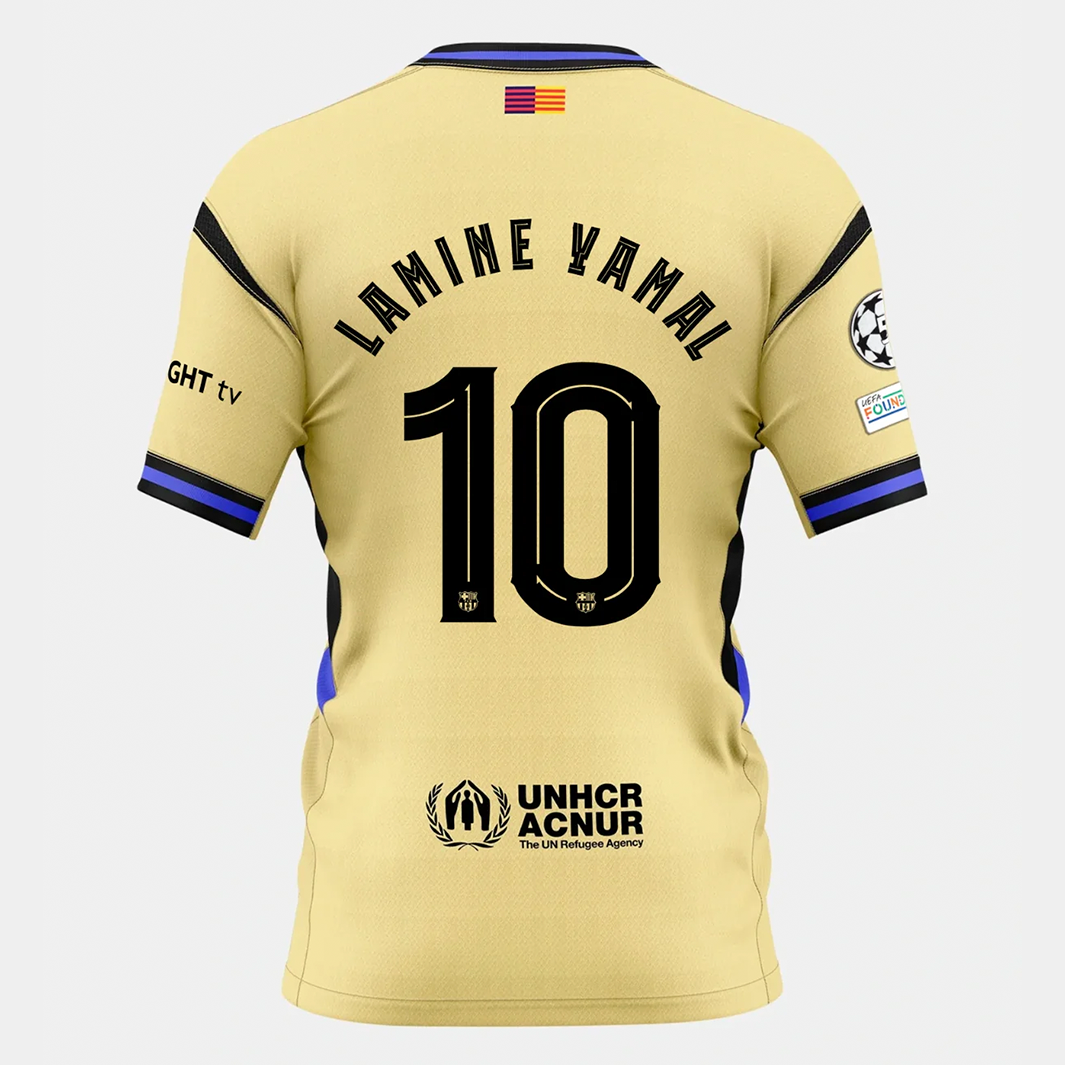 Jersey Barcelona x Kobe 2025/26 Lamine Yamal #10 Away UCL - Fan Version