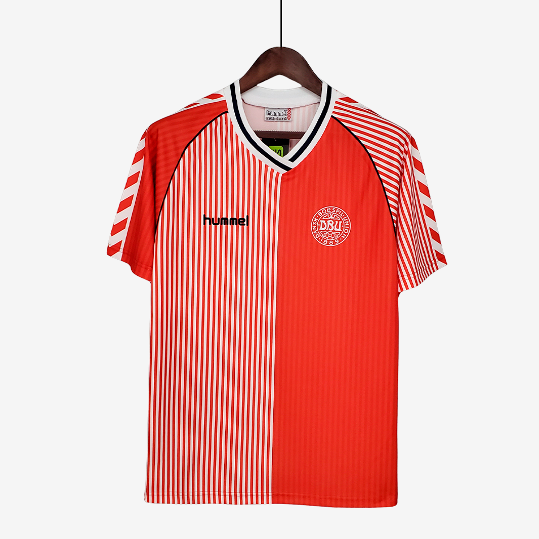 Jersey Dinamarca 1986 Home - Retro