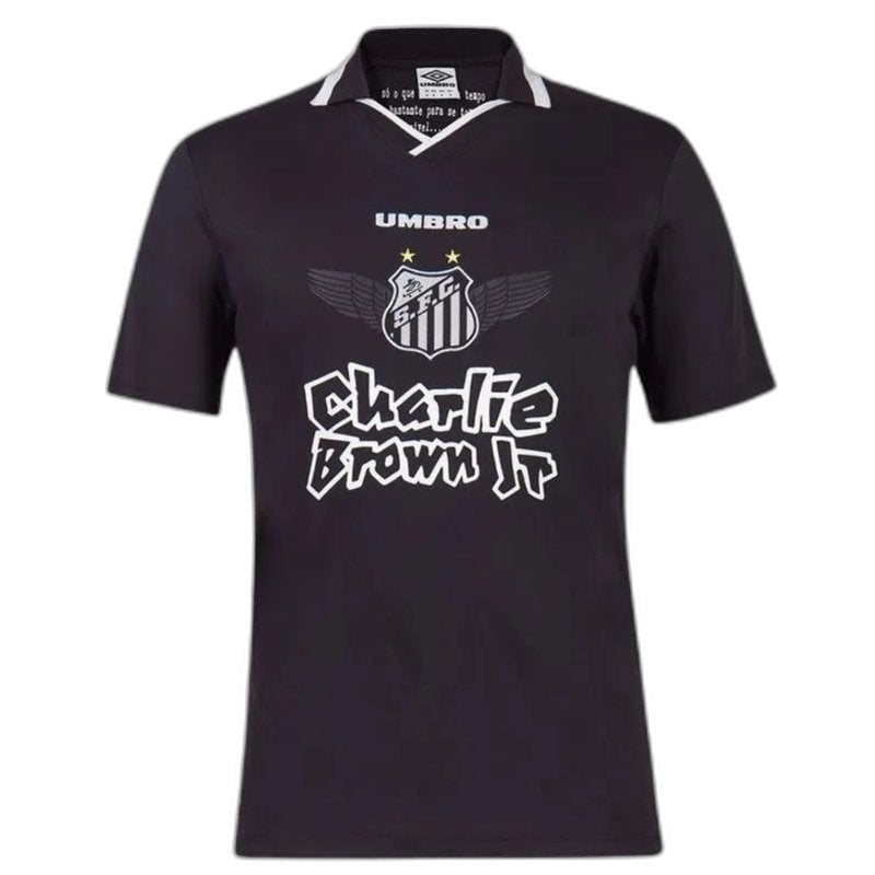 Jersey Santos Charlie Brown JR Black - Fan Version